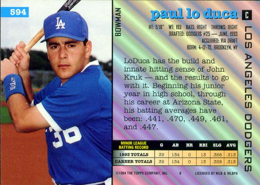 Paul Lo Duca  baseball card collectible - Main Image 2