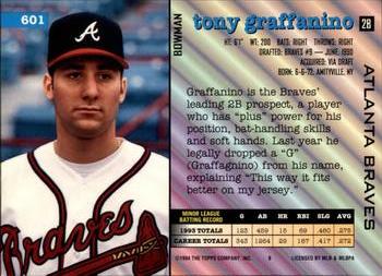 Tony Graffanino  baseball card collectible - Main Image 2