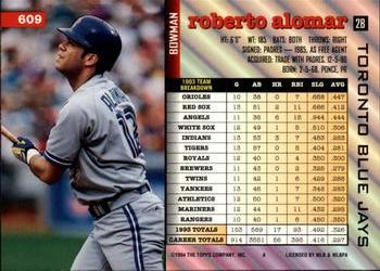Roberto Alomar  baseball card collectible - Main Image 2