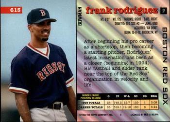 Frank Rodriguez  baseball card collectible - Main Image 2