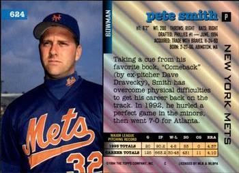 Pete Smith  baseball card collectible - Main Image 2