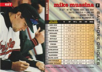Mike Mussina  baseball card collectible - Main Image 2