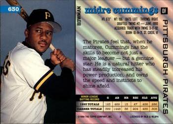 Midre Cummings  baseball card collectible - Main Image 2