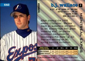 B.J. Wallace  baseball card collectible - Main Image 2