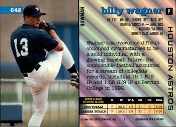 Billy Wagner  baseball card collectible - Main Image 2