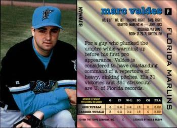 Marc Valdes  baseball card collectible - Main Image 2