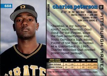 Charles Peterson  baseball card collectible - Main Image 2