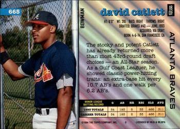David Catlett  baseball card collectible - Main Image 2