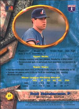 Rod Henderson  baseball card collectible - Main Image 2