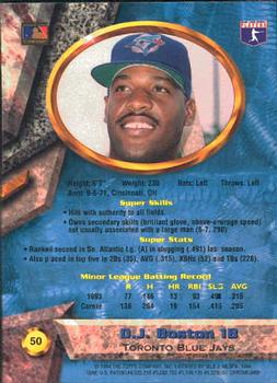 D.J. Boston  baseball card collectible - Main Image 2