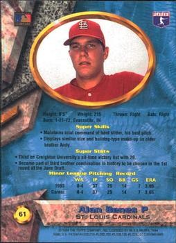 Alan Benes  baseball card collectible - Main Image 2