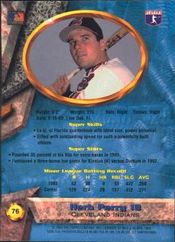 Herb Perry  baseball card collectible - Main Image 2