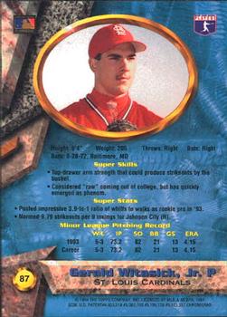 Gerald Witasick, Jr.  baseball card collectible - Main Image 2