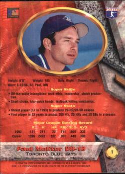 Paul Molitor  baseball card collectible - Main Image 2
