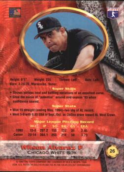Wilson Alvarez  baseball card collectible - Main Image 2