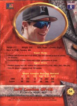 Jeff Conine  baseball card collectible - Main Image 2