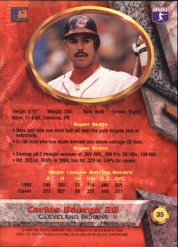 Carlos Baerga  baseball card collectible - Main Image 2