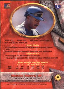 Ruben Sierra  baseball card collectible - Main Image 2