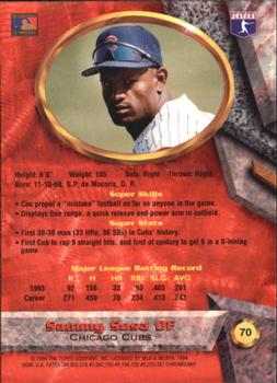 Sammy Sosa  baseball card collectible - Main Image 2