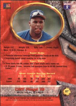 Cliff Floyd  baseball card collectible - Main Image 2