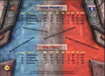 Javy Lopez / Jorge Posada  baseball card collectible - Main Image 2