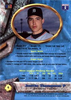 Justin Thompson  baseball card collectible - Main Image 2
