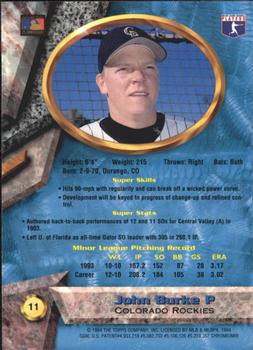 John Burke  baseball card collectible - Main Image 2