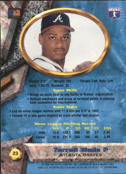 Terrell Wade  baseball card collectible - Main Image 2