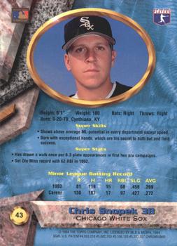 Chris Snopek  baseball card collectible - Main Image 2