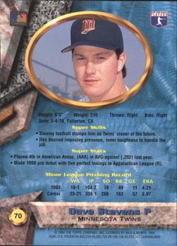 Dave Stevens  baseball card collectible - Main Image 2