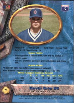 Kevin Orie  baseball card collectible - Main Image 2