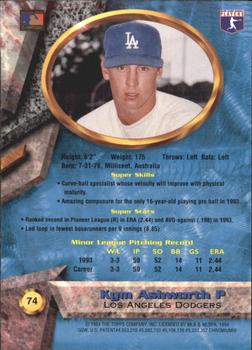 Kym Ashworth  baseball card collectible - Main Image 2