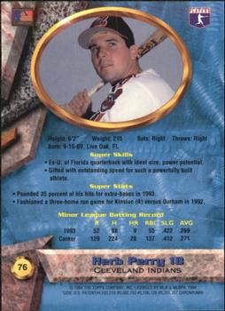 Herb Perry  baseball card collectible - Main Image 2