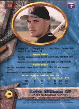 Keith Williams  baseball card collectible - Main Image 2