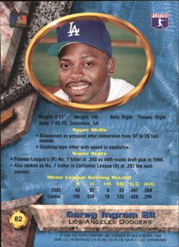 Garey Ingram  baseball card collectible - Main Image 2