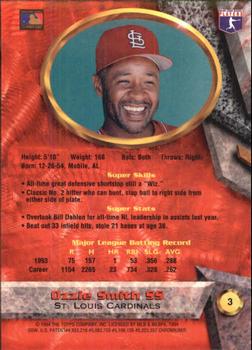 Ozzie Smith  baseball card collectible - Main Image 2