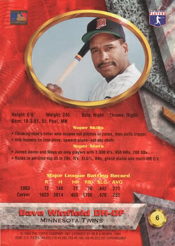 Dave Winfield  baseball card collectible - Main Image 2