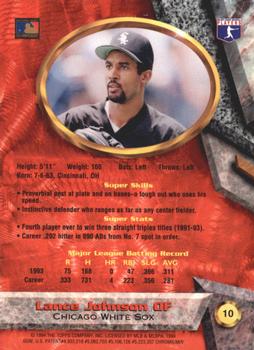 Lance Johnson  baseball card collectible - Main Image 2