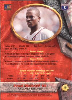 Fred McGriff  baseball card collectible - Main Image 2