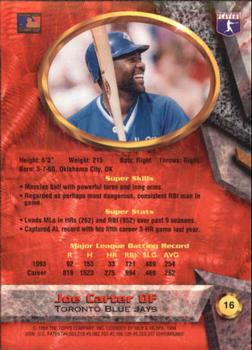 Joe Carter  baseball card collectible - Main Image 2
