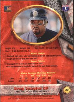 Greg Vaughn  baseball card collectible - Main Image 2