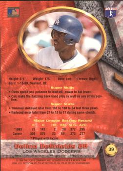 Delino DeShields  baseball card collectible - Main Image 2