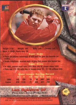 Len Dykstra  baseball card collectible - Main Image 2