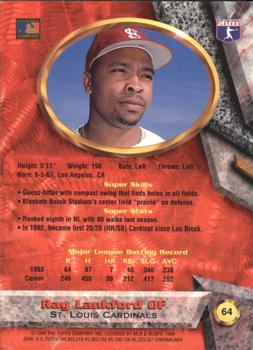 Ray Lankford  baseball card collectible - Main Image 2