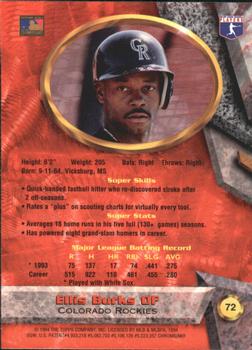 Ellis Burks  baseball card collectible - Main Image 2