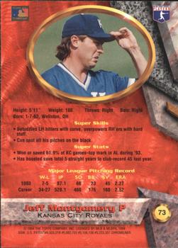 Jeff Montgomery  baseball card collectible - Main Image 2