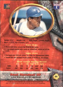 Raul Mondesi  baseball card collectible - Main Image 2