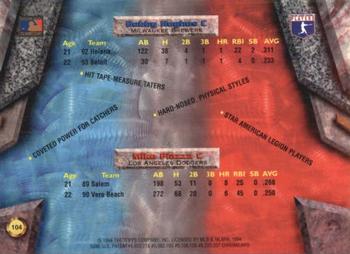 Mike Piazza / Bobby Hughes  baseball card collectible - Main Image 2