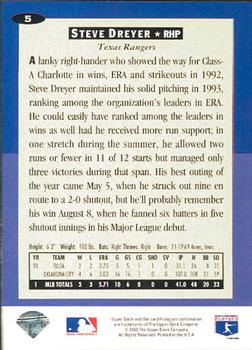 Steve Dreyer  baseball card collectible - Main Image 2