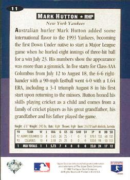 Mark Hutton  baseball card collectible - Main Image 2